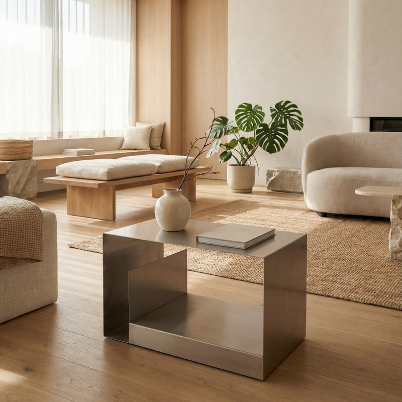 Wohnzimmer Möbel aus Edelstahl