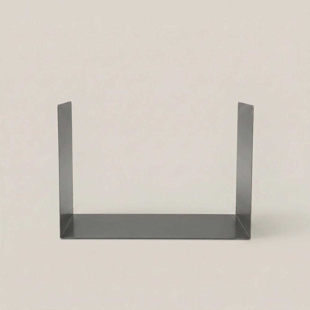 Schallplattenhalter Taru aus Edelstahl minimalistisch modern