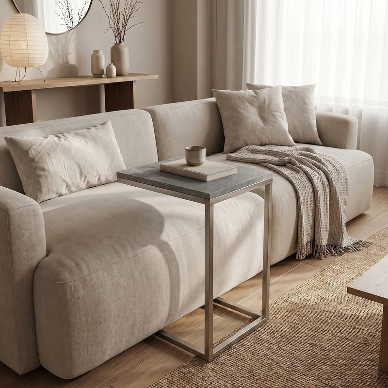 Sena Couch Beistelltisch Stein