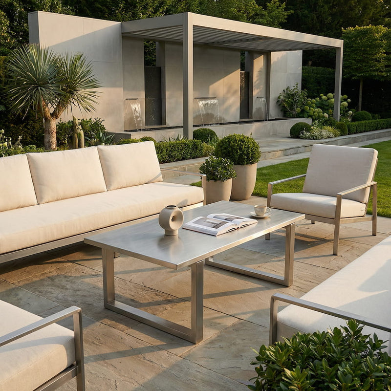 Sora Couchtisch Edelstahl
