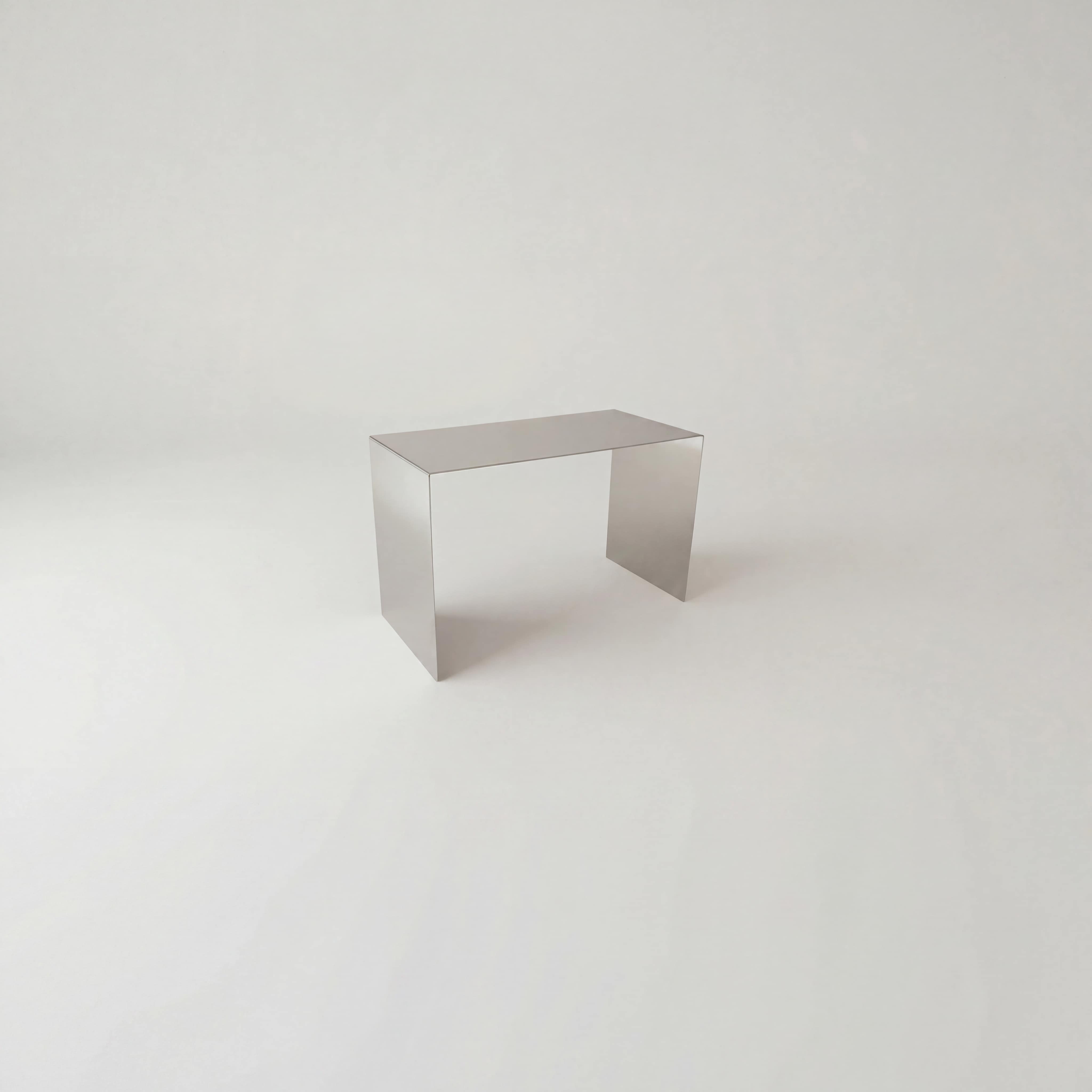 Design Beistelltisch Edelstahl für Sofa Vika